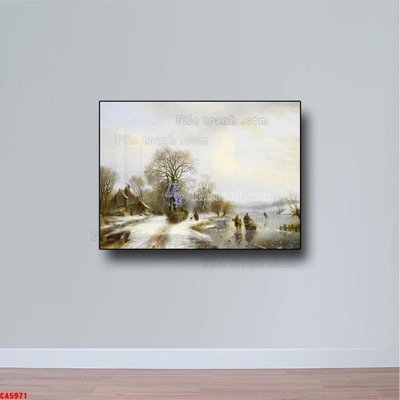 Tải file gốc Tranh sơn dầu phong cảnh châu âu CA5971 (in bạt) quảng cáo