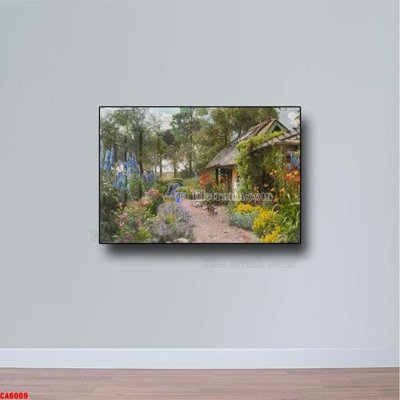 File tranh in tráng gương Tranh sơn dầu phong cảnh châu âu CA6009 (siêu nét)