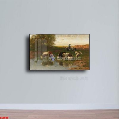 File tranh Tranh sơn dầu phong cảnh châu âu CA6039 (ảnh gốc) không bị mờ