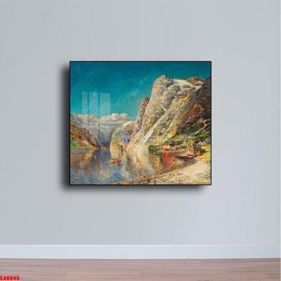 File gốc Tranh sơn dầu phong cảnh châu âu CA6045 (chuẩn màu) cho in offset