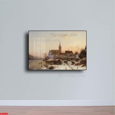 File tranh trang trí Tranh sơn dầu phong cảnh châu âu CA6062 (file gốc)