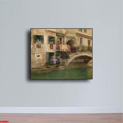 File gốc Tranh sơn dầu phong cảnh châu âu CA6064 (chuẩn màu) cho in offset