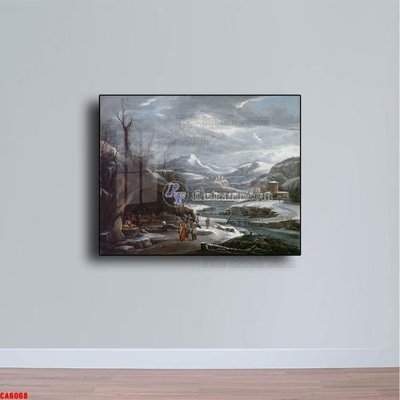 File tranh Tranh sơn dầu phong cảnh châu âu CA6068 (gốc) chủ đề thiên nhiên