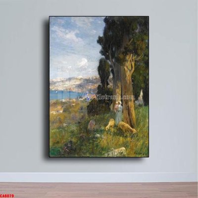 File gốc Tranh sơn dầu phong cảnh châu âu CA6079 (ảnh chi tiết) để in trần