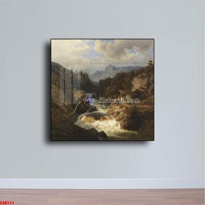 File in ấn Tranh sơn dầu phong cảnh châu âu CA6111 (bản gốc) cao cấp