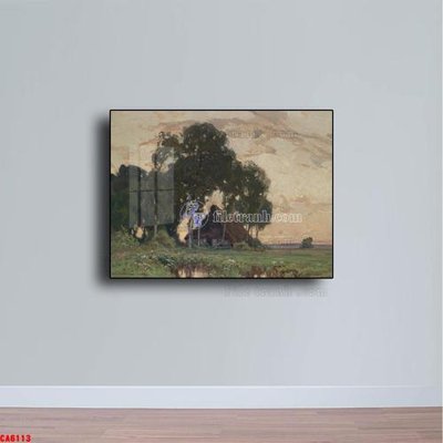 File tranh Tranh sơn dầu phong cảnh châu âu CA6113 (gốc) in vải canvas