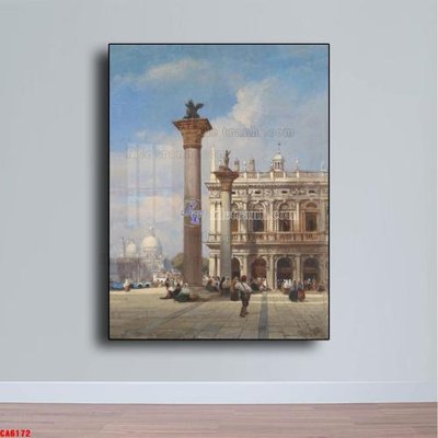 File tranh Tranh sơn dầu phong cảnh châu âu CA6172 (file gốc) chuẩn màu in