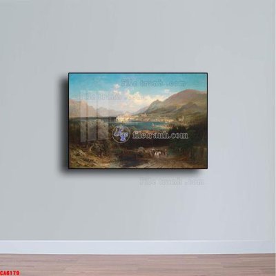 File tranh Tranh sơn dầu phong cảnh châu âu CA6179 (ảnh gốc) sắc nét hoàn hảo