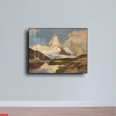 File gốc Tranh sơn dầu phong cảnh châu âu CA6200 (in mica) làm quà tặng