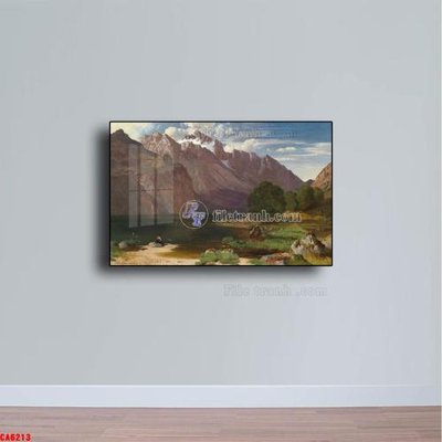 File in trần Tranh sơn dầu phong cảnh châu âu CA6213 (bản gốc) 5D