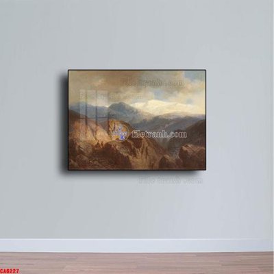 Tải file Tranh sơn dầu phong cảnh châu âu CA6227 (gốc) làm tranh treo tường