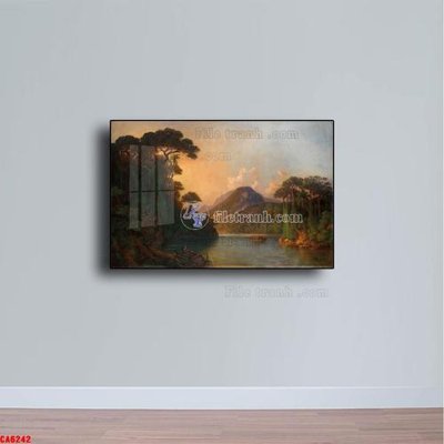 File tranh Tranh sơn dầu phong cảnh châu âu CA6242 (gốc) in vải canvas