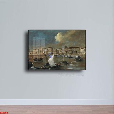 Tải file gốc Tranh sơn dầu phong cảnh châu âu CA6264 (in khổ lớn) không vỡ