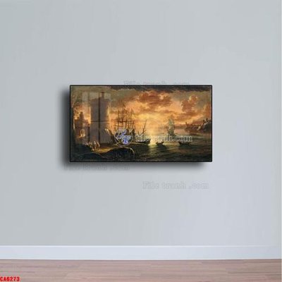 File gốc Tranh sơn dầu phong cảnh châu âu CA6273 cho in ấn và thiết kế