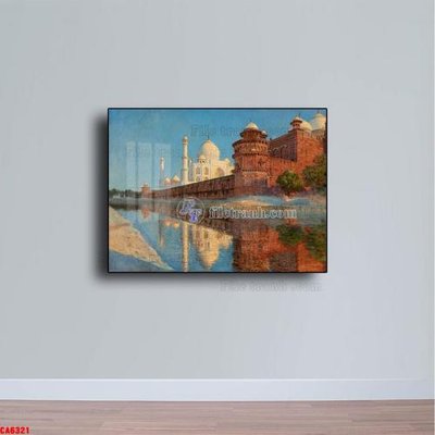 File PSD in ấn Tranh sơn dầu phong cảnh châu âu CA6321 (chất lượng cao)