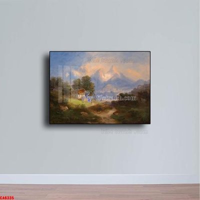 Tải file gốc Tranh sơn dầu phong cảnh châu âu CA6335 (in bạt) quảng cáo