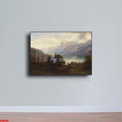 File in trần Tranh sơn dầu phong cảnh châu âu CA6338 (bản gốc) trời sao