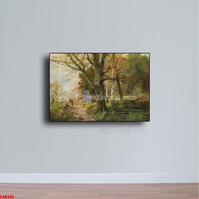 File gốc Tranh sơn dầu phong cảnh châu âu CA6345 (chuẩn CMYK) cho nhà in