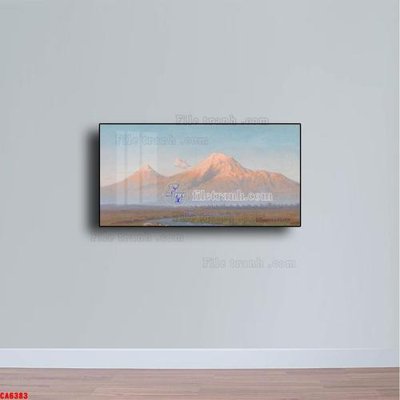 File tranh in tráng gương Tranh sơn dầu phong cảnh châu âu CA6383 (siêu nét)