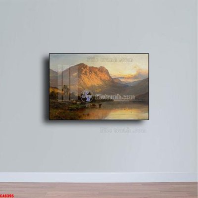 File gốc Tranh sơn dầu phong cảnh châu âu CA6395 (PSD/TIFF) độ phân giải cao