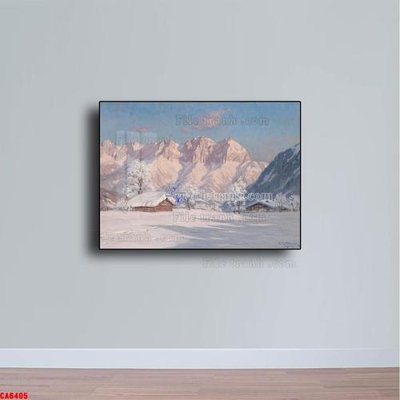 File PSD Tranh sơn dầu phong cảnh châu âu CA6405 (bản gốc) cho nhà in