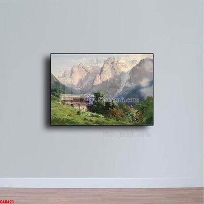 File gốc Tranh sơn dầu phong cảnh châu âu CA6421 (Filetranh.com) Tranh sơn dầu phong cảnh châu âu CA6421
