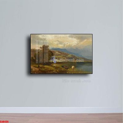 File tranh Tranh sơn dầu phong cảnh châu âu CA6435 (ảnh gốc) chi tiết rõ ràng