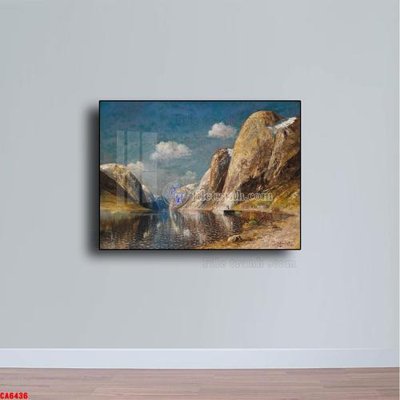File tranh in tráng gương Tranh sơn dầu phong cảnh châu âu CA6436 (siêu nét)
