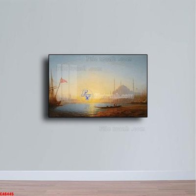 File tranh quảng cáo Tranh sơn dầu phong cảnh châu âu CA6445 (file gốc) chuyên nghiệp