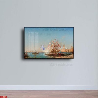 Tải file Tranh sơn dầu phong cảnh châu âu CA6449 (PSD) cho in tranh kính