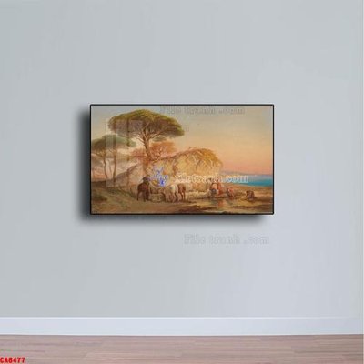 Tải file tranh Tranh sơn dầu phong cảnh châu âu CA6477 (ảnh gốc) ngay
