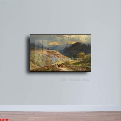 Tải file Tranh sơn dầu phong cảnh châu âu CA6480 (gốc) chủ đề tôn giáo
