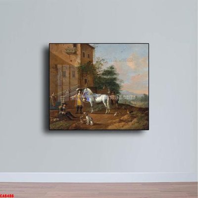 Tải file Tranh sơn dầu phong cảnh châu âu CA6486 (gốc) chủ đề hoa sen