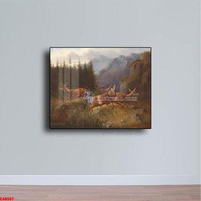 Tải file Tranh sơn dầu phong cảnh châu âu CA6507 (gốc) làm file in ấn