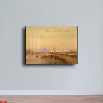 Tải file Tranh sơn dầu phong cảnh châu âu CA6532 (gốc) làm file in ấn