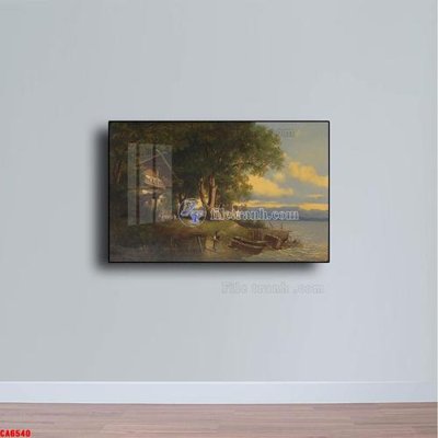 Tải file gốc Tranh sơn dầu phong cảnh châu âu CA6540 (bản PSD) còn layer