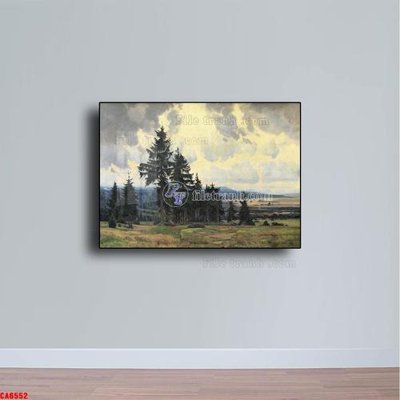 Tải file Tranh sơn dầu phong cảnh châu âu CA6552 (gốc) in tranh tráng gương