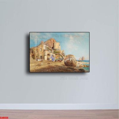 Tải file Tranh sơn dầu phong cảnh châu âu CA6555 (ảnh gốc) in gạch men