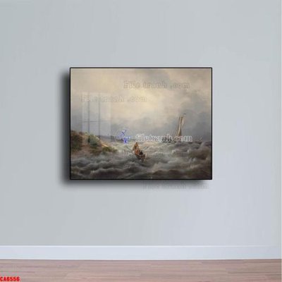 File PSD in ấn Tranh sơn dầu phong cảnh châu âu CA6556 (chất lượng cao)