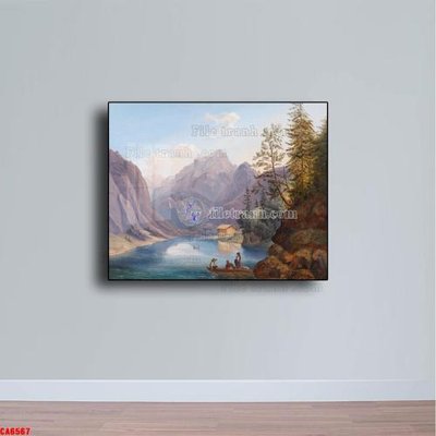 File in trần Tranh sơn dầu phong cảnh châu âu CA6567 (bản gốc) đại dương