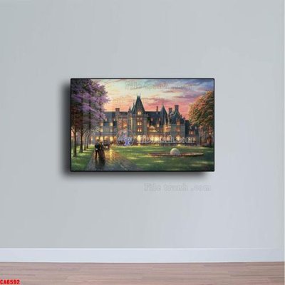 Tải file gốc Tranh sơn dầu phong cảnh châu âu CA6592 (in không vỡ ảnh)