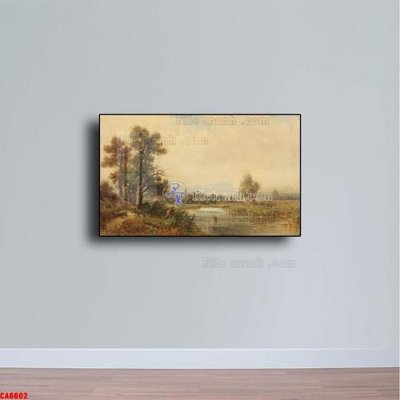 File tranh quảng cáo Tranh sơn dầu phong cảnh châu âu CA6602 (file gốc) chuyên nghiệp