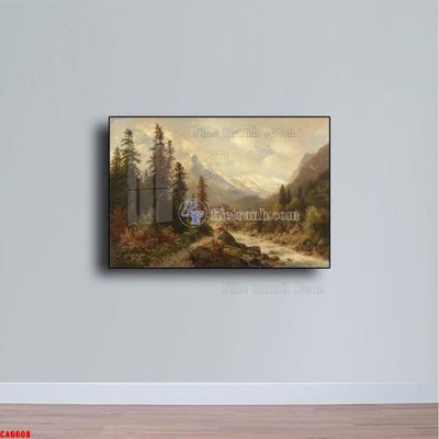 File in trần Tranh sơn dầu phong cảnh châu âu CA6608 (file gốc) chủ đề vũ trụ