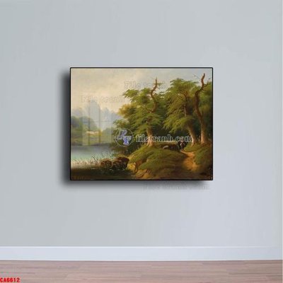 Tệp tin gốc Tranh sơn dầu phong cảnh châu âu CA6612 (dùng cho in ấn) chuyên nghiệp