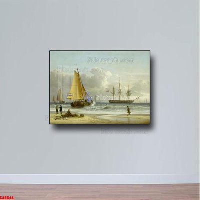 File ảnh Tranh sơn dầu phong cảnh châu âu CA6644 (gốc) dùng in Pano