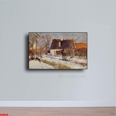 Tải file Tranh sơn dầu phong cảnh châu âu CA6648 (gốc) chủ đề hoa sen