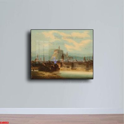 File ảnh Tranh sơn dầu phong cảnh châu âu CA6653 (gốc) in quảng cáo ngoài trời