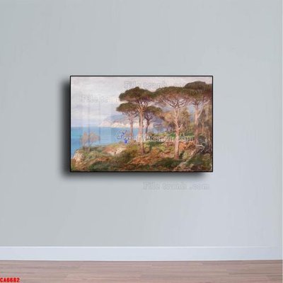 File gốc Tranh sơn dầu phong cảnh châu âu CA6682 (thiết kế) độc quyền