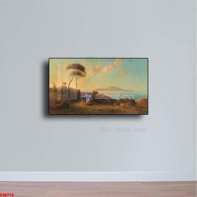 File gốc Tranh sơn dầu phong cảnh châu âu CA6710 (in tráng gương) nghệ thuật