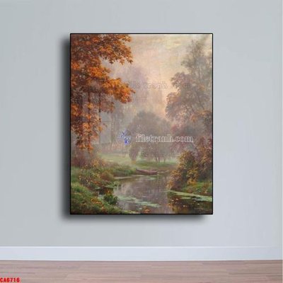 Download file ảnh gốc Tranh sơn dầu phong cảnh châu âu CA6716 để in ấn